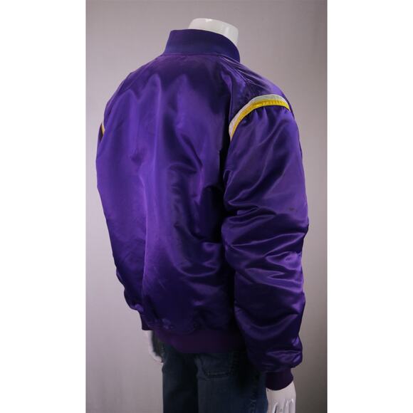 Los Angeles Lakers Vintage 80s Starter Satin Jacket Purple Pro Line XXL - Picture 8 of 11